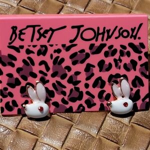 Betsey Johnson Easter Bunny Earrings